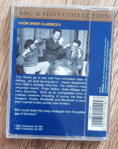Goon Show Milligan Sellers Secombe The Goons BBC Radio Audio Cassette Choose - Picture 3 of 19