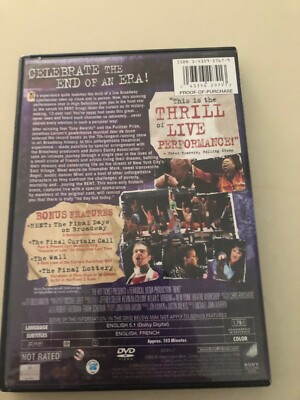 【中古】 Rent: Filmed Live on Broadway (DVD) (Import) Rent: Filmed Live on Broadway - DVD - VERY GOOD Condition