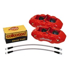 Wilwood For Chevy Corvette C2c3 1965-1982 Caliper Brake Kit D8-4 - Front Red