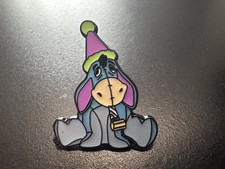 Eeyore Enamel Pin Badge Winnie the Pooh Metal Alloy Brooch Party Hat Bear 3cm #1