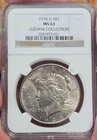 1934-D Peace Dollar MS63 NGC. Bright Clean Example!