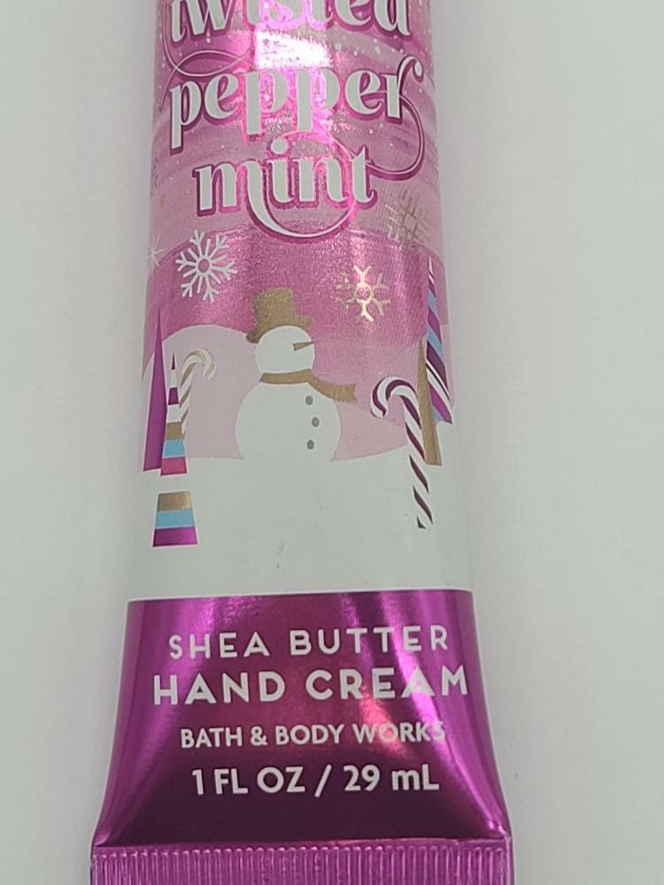 5 pack Bath & Body Works Shea Butter Hand Cream Twisted Peppermint 1oz