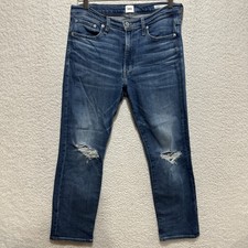 Edwin Elin Crop Straight Women's Size 28 Distressed Cropped Jeans Denim USA Made