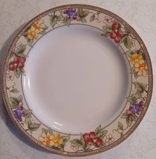 Misono Blossom 8" Salad Plates Stoneware 4950 Floral Flower Vintage