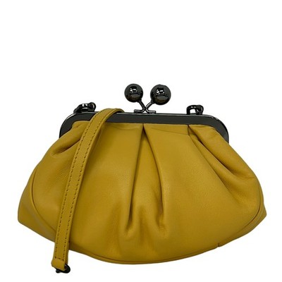 Max Mara WEEKEND Pasteicino - Dark yellow Leather Shoulder Bag