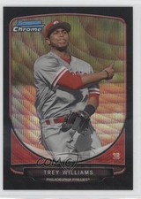2013 Bowman Draft Picks Chrome Black Wave Refractor Trey Williams #BDPP63 0q5