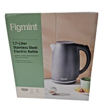 NEW - Figmint 1.7 Liter Electric  Stainless Steel Kettle