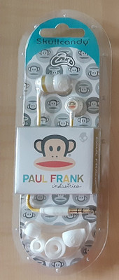 PAUL FRANK Skullcandy Ink'd In-Ear Headphones earbuds 3.5mm Julious the monkey