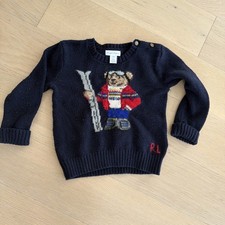Ralph Lauren SKI BEAR knit youth sweater 24 month