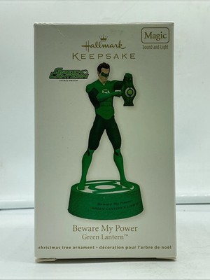 2012 Hallmark Keepsake Magic Ornament Green Lantern Beware My Power 11-20-57