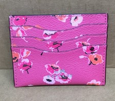 Coach Pink Floral Card Holder S3-1