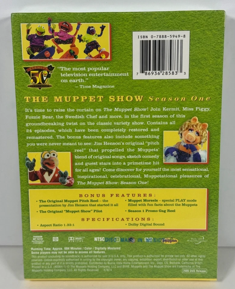 The Muppet Show Season 1 (DVD, 2005, 4-Disc Set, Special Edition) NEW SEALED - Image 4 of 4