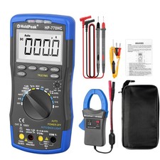 Digital Multimeter True RMS 600A DC/AC Current 6000 Counts w/ Temperature NCV