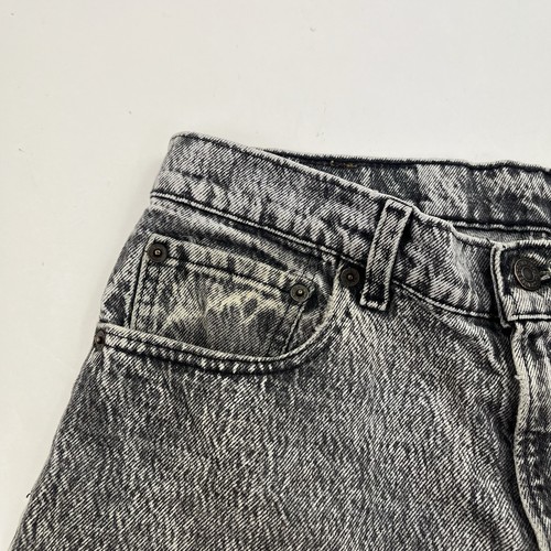 Jeans vintage Levis 550 grigio lavaggio acido made USA taglia 34x34 vero 33x34 denim - Foto 5 di 11