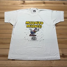 Vintage 80s Mosquito Madness Minnesota State Lottery T-Shirt USA Made - Size XL