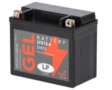 YTX12-BS Motorradbatterie GEL LANDPORT LTX12-4 12V 12Ah CTX12-BS, 51012 GTX12-BS