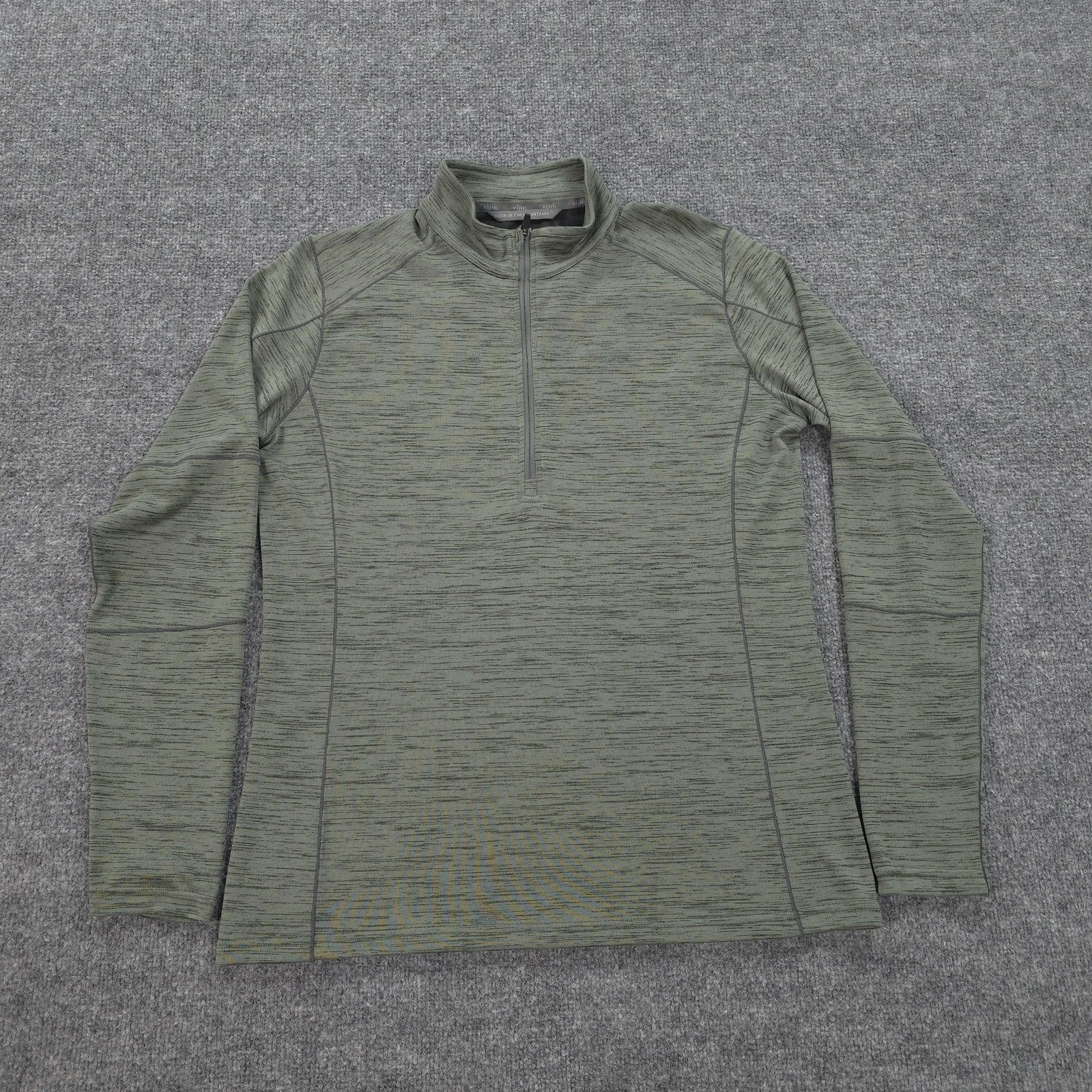 Kuhl Shirt Mens Medium Green Alloy 1/4 Zip Performance Hiking Base Layer Top
Opens in a new window o