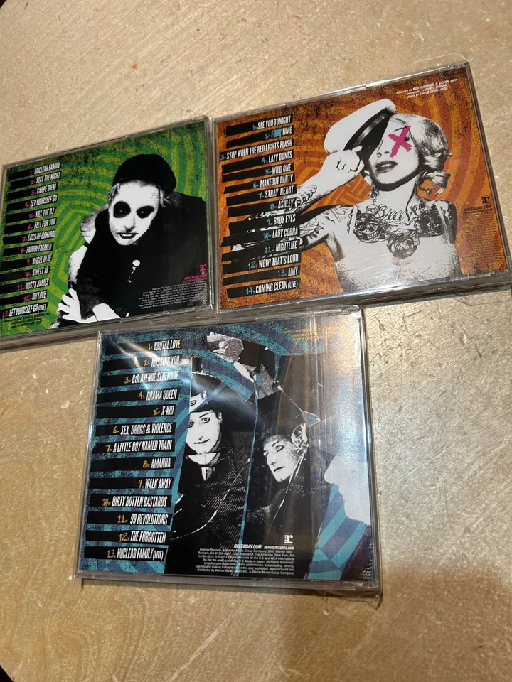 GREEN DAY Uno! Dos! Tre!  2012 JAPAN EDITIONS 3-CD set lot WPCR-1410-14690-14700 Foto 4 de 4