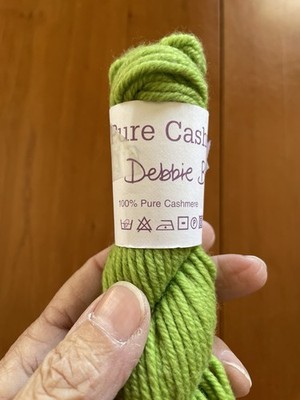 Debbie Bliss 100% Pure Cashmere Worsted Weight Lime Green #24006-Per Skein