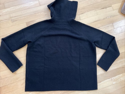 Athleta Alpine Turtleneck Merino Cashmere Sweater Black Size Medium - Picture 4 of 4