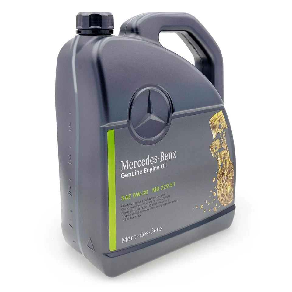 7 litri olio motore originale Mercedes-Benz 5W30 229.51 incl. imbuto + rimorchio - Immagine 2 di 4
