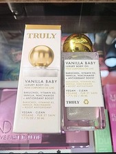 Truly Vanilla Baby Luxury Body Oil 1.7 oz 50 ml Travel Size New In Box