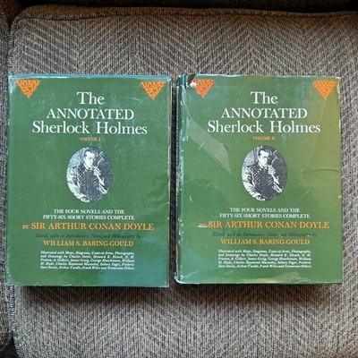 The Annotated Sherlock Holmes 2 Volume Set by Sir Arthur Conan Doyle (1972 H/C)