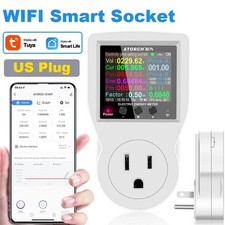 220V Ac Wifi Smart Socket Digital Wattmeter UK Plug Power Meter Electricity