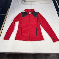 Columbia Sportswear Womens Fleece Jacket Full Zip Dark Pink Size S