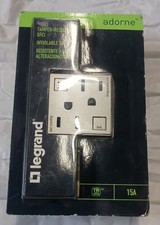 Nowe gniazdo odporne na manipulacje Legrand Adorne 15A AGF152M4 wykończenie magnezowe-4 jednostki