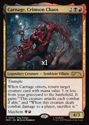 MTG Wizards Play Network 2025 PW25 Carnage, Crimson Chaos MINT