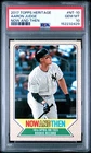 2017 TOPPS HERITAGE NOW & THEN #NT-10 AARON JUDGE ROOKIE RC PSA 10
