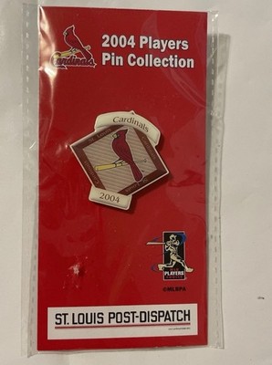 2004 St. Louis Cardinals Team Logo Player Pin   Post Dispatch NIP