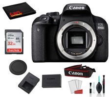 Canon EOS 800D Rebel T7i Body Only Kit Accessory Bundle