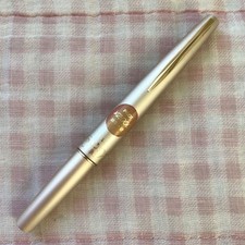 Good Pilot 18K Gold Short Fountain Pen Red F Fine Hard Nib Vintage Japan