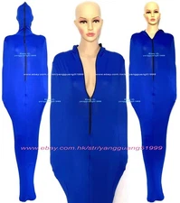 Sexy Women Jumpsuits Mummy Suit Costume Body Bags Blue Spandex Sleeping Bag F685