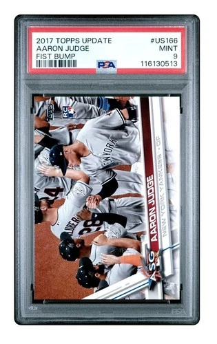 2017 Topps Update AARON JUDGE Fist Bump SP Rookie- PSA 9