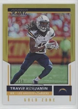 2017 Score Gold Zone /50 Travis Benjamin #91
