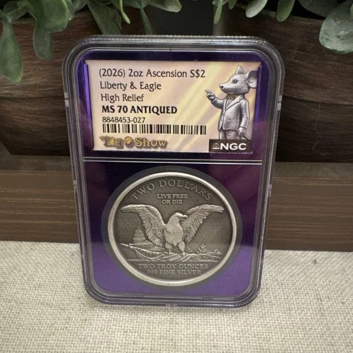 2026 Ascension Island Liberty & Eagle — photo from the most recent tracked eBay sale