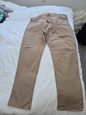 Banana Republic Traveler Mens Atheletic Tapered Fit Khaki 42x34