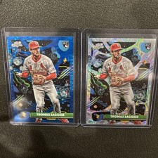 2025 Topps Cosmic Chrome - Thomas Saggese #44 Blue Moon Refractor /99 (RC)