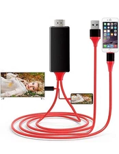 PINYUAN Compatible with iPhone/iPad to HDMI Adaptor Cable