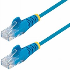 StarTech.com 7ft Blue Slim CAT6 Ethernet Cable, Snagless RJ45, LSZH, 28AWG Pure