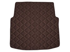 Öko Leder Kofferraumteppich für Mercedes CLS C219 2004-2010, Braun x14 Rand