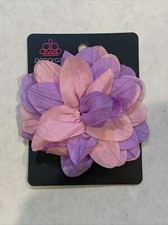 NEW Paparazzi Jewelry Hair Accessory Gala Garden Purple And Pink Hair Clip