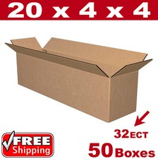 50 - 20x4x4 Cardboard Boxes Mailing Packing Shipping Box Corrugated Carton