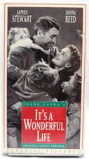 NEW It's A Wonderful Life VHS 1993 B W Classic Family Christmas Movie SEALED