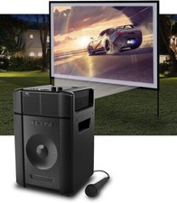 ION Projector Indoor-Outdoor-Karaoke-Speaker HDMI Seller Refurbished-Very Good