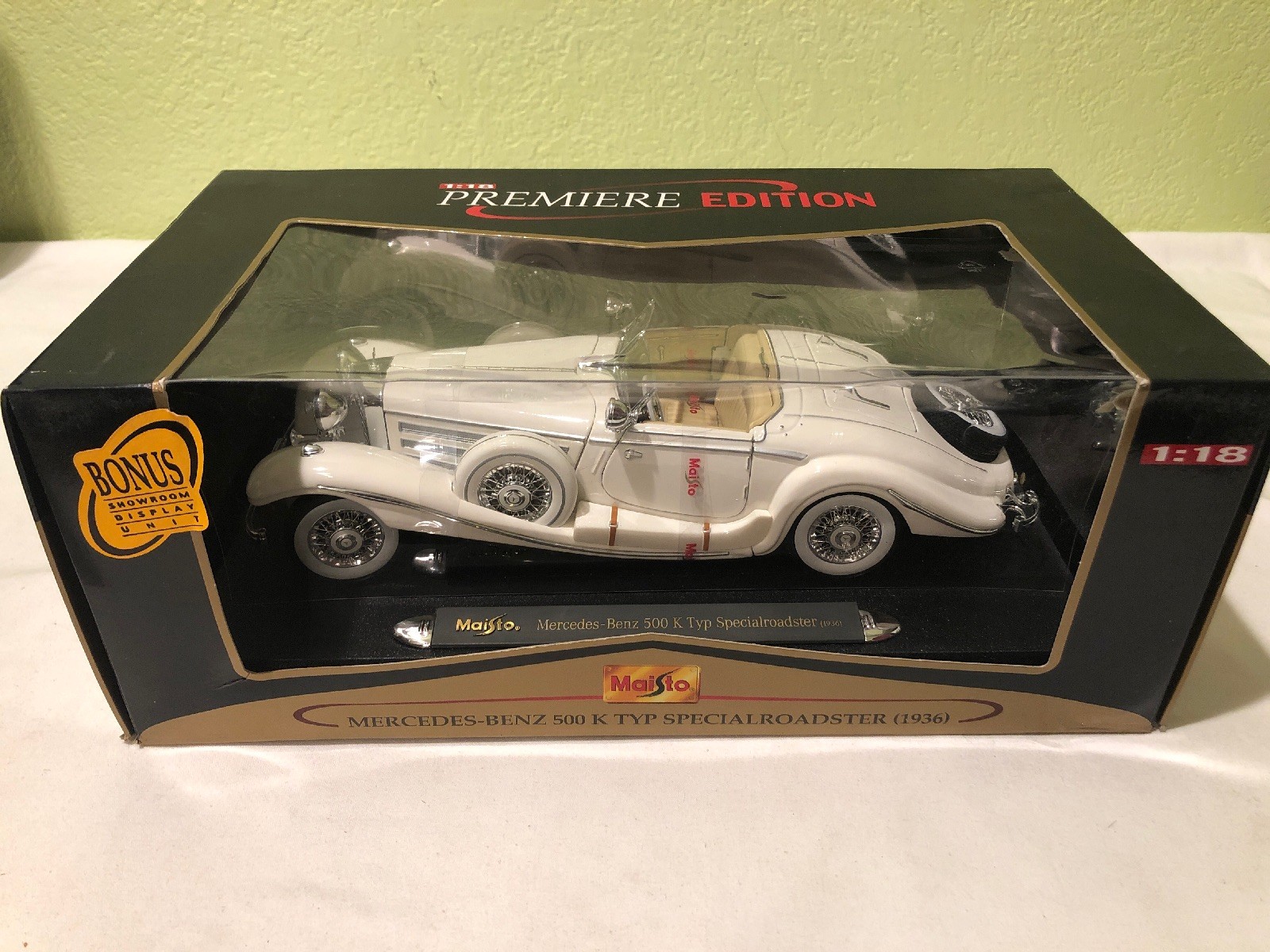 maisto mercedes benz 500k typ special roadster 1936