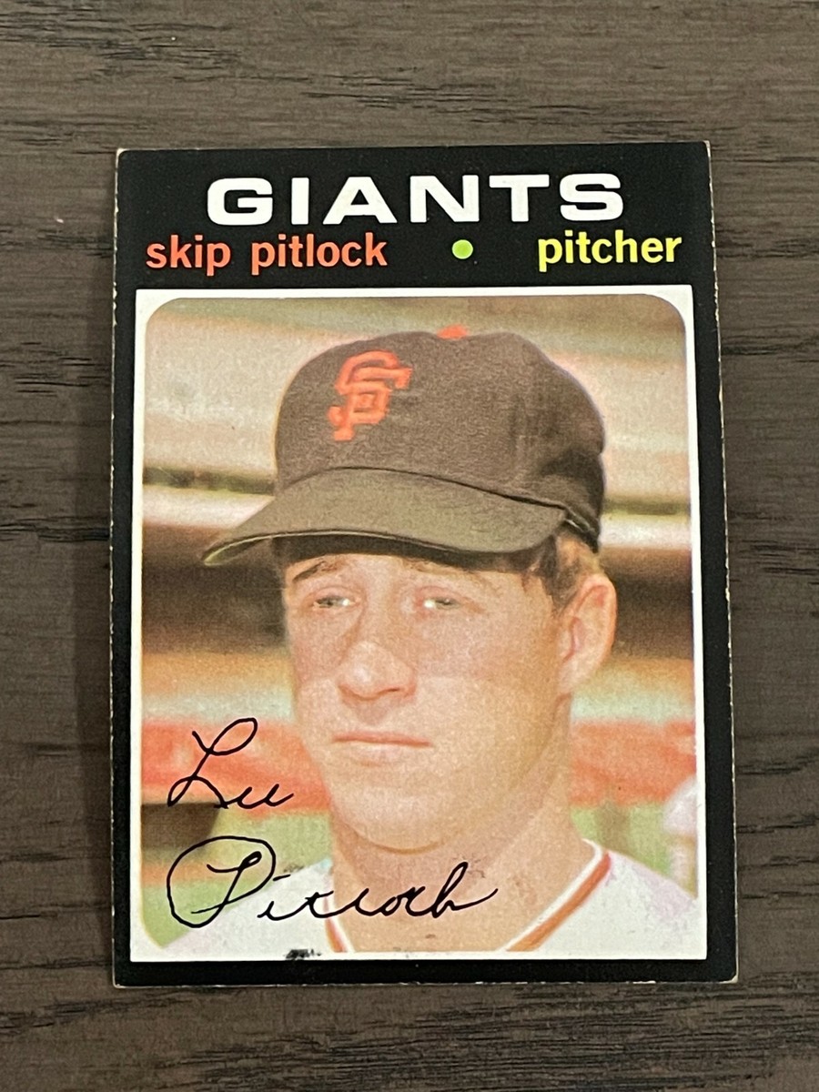 1971 Topps Skip Pitlock #19 San Francisco Giants | eBay